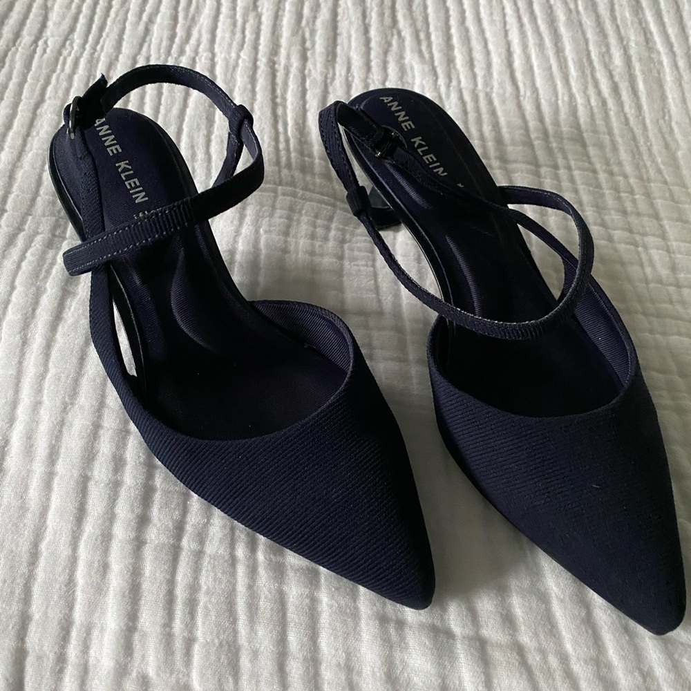 Anne Klein Women's Navy Slingback Shoes